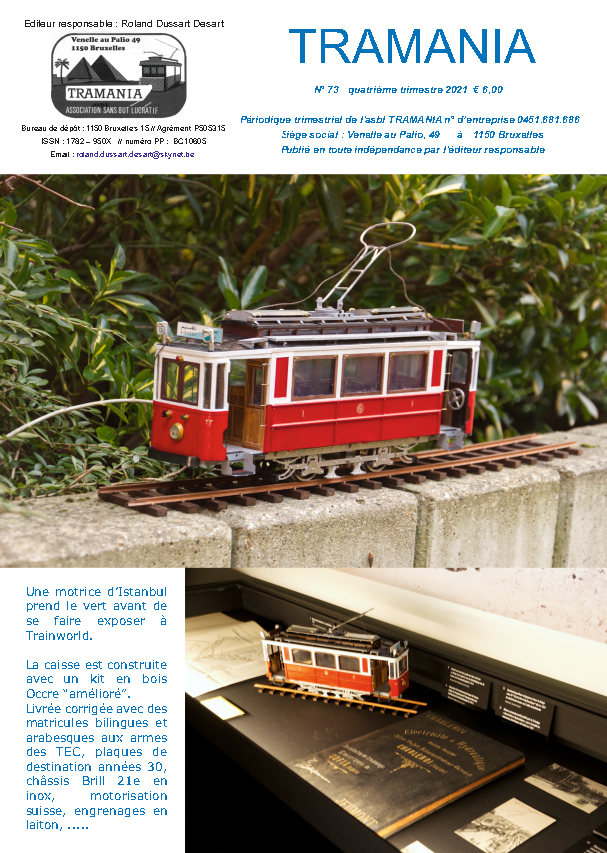 TRAMANIA asbl - sponsoring, buurtspoorwegen restauratie